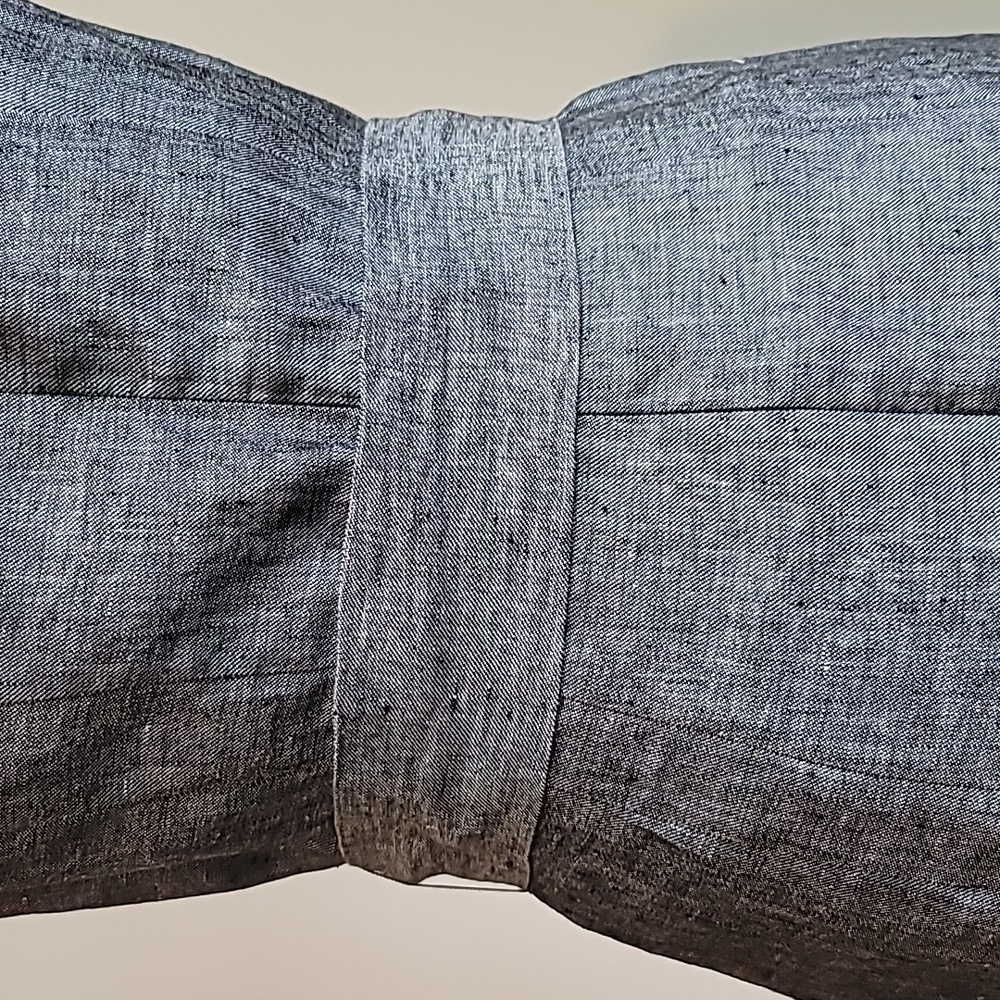 Banana Republic Sheath Dress Gray Linen Sleeveless Career Women, Size 8 - Picture 11 of 13